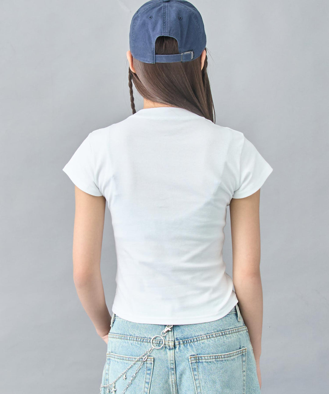 メッセージ ロゴ ストレッチ Tシャツ 153-5874