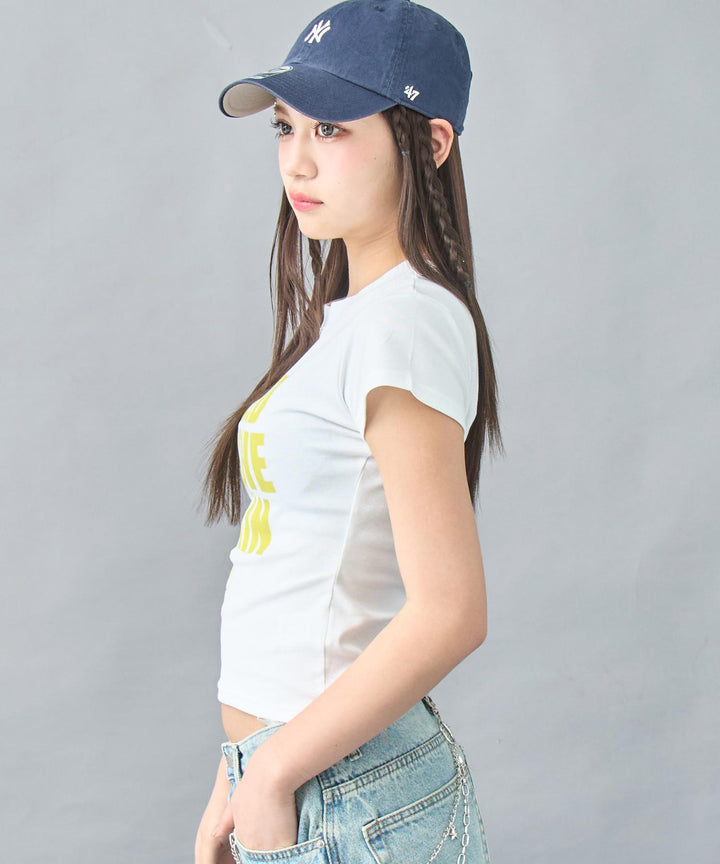 メッセージ ロゴ ストレッチ Tシャツ 153-5874