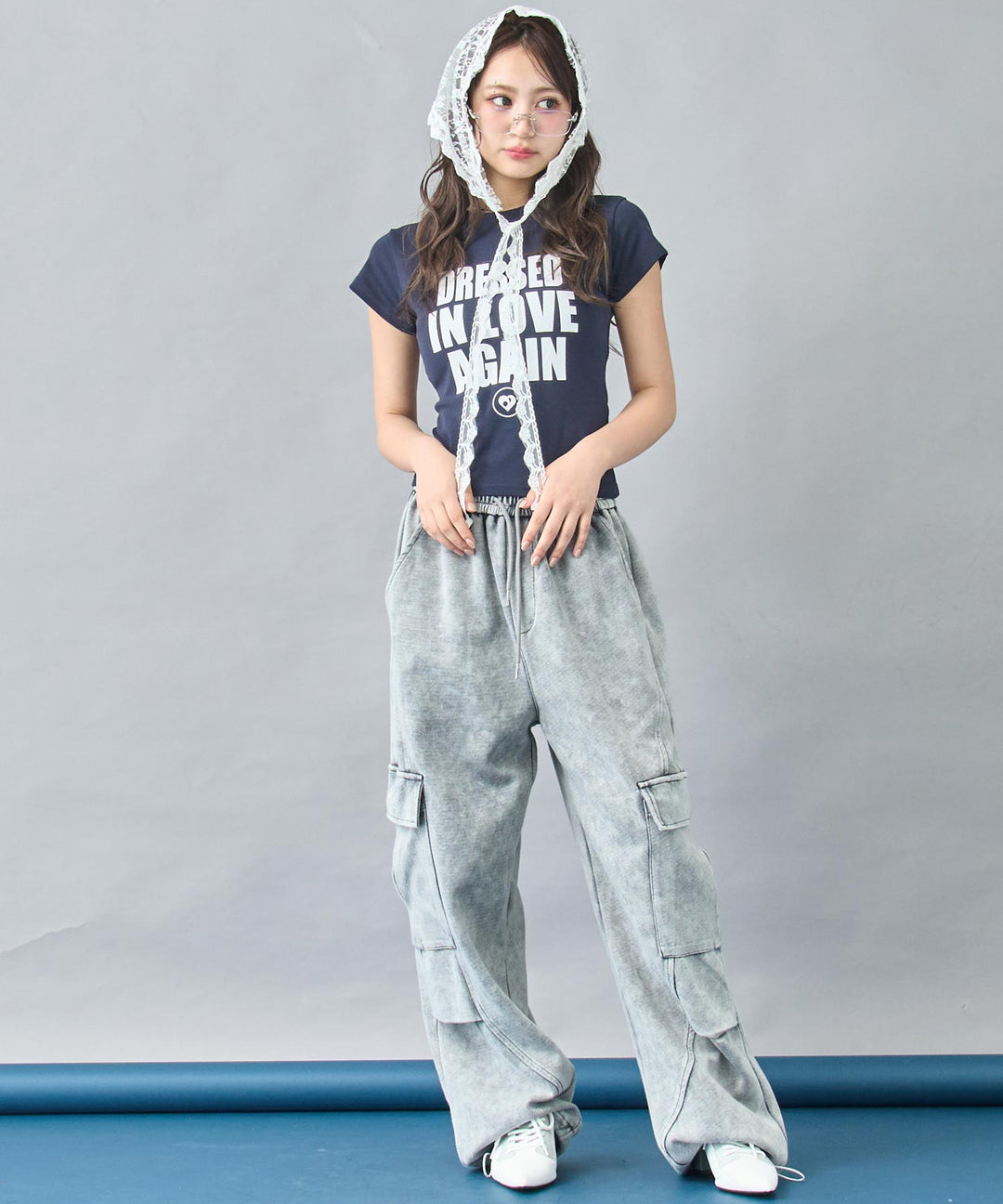 メッセージ ロゴ ストレッチ Tシャツ 153-5874