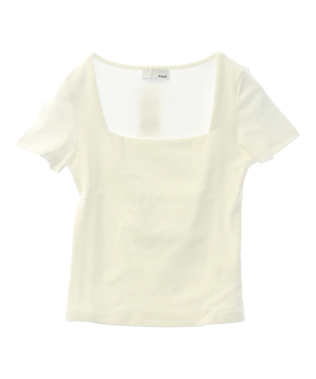 デコルテ キレイ見え スクエア ネック ストレッチ Tシャツ 153-5888