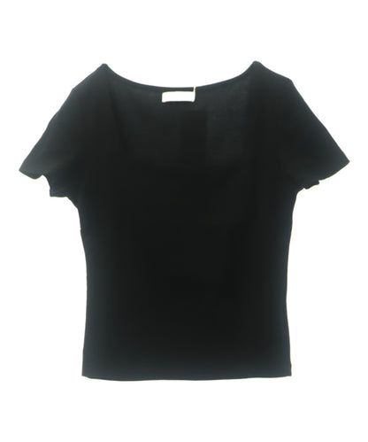 デコルテ キレイ見え スクエア ネック ストレッチ Tシャツ 153-5888