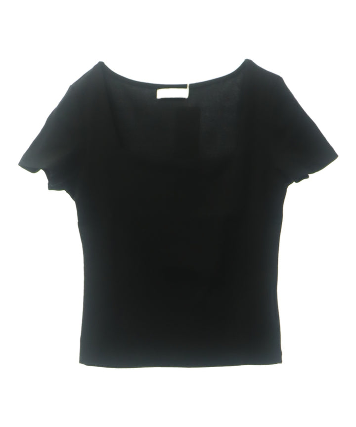 デコルテ キレイ見え スクエア ネック ストレッチ Tシャツ 153-5888