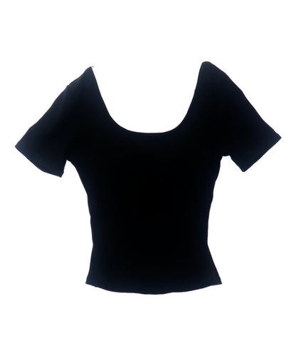 パッド入り 背中キレイ見え リブ Tシャツ 153-5890