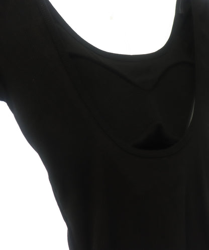 パッド入り 背中キレイ見え リブ Tシャツ 153-5890