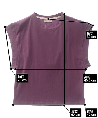 脇見えカバー 腕細見え Tシャツ 153-5891