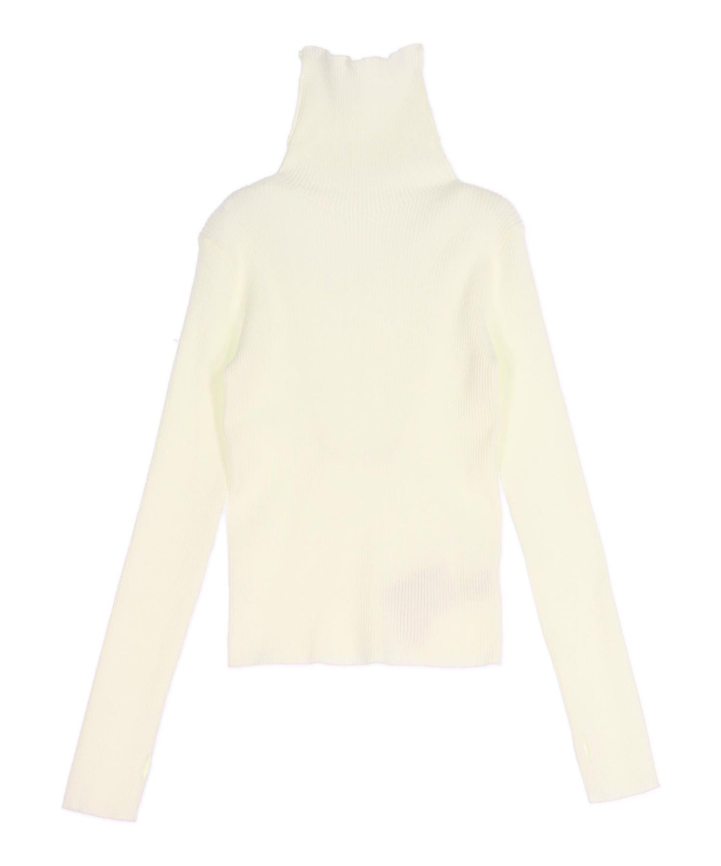 タトールネック リブ ニット トップス 153-5965