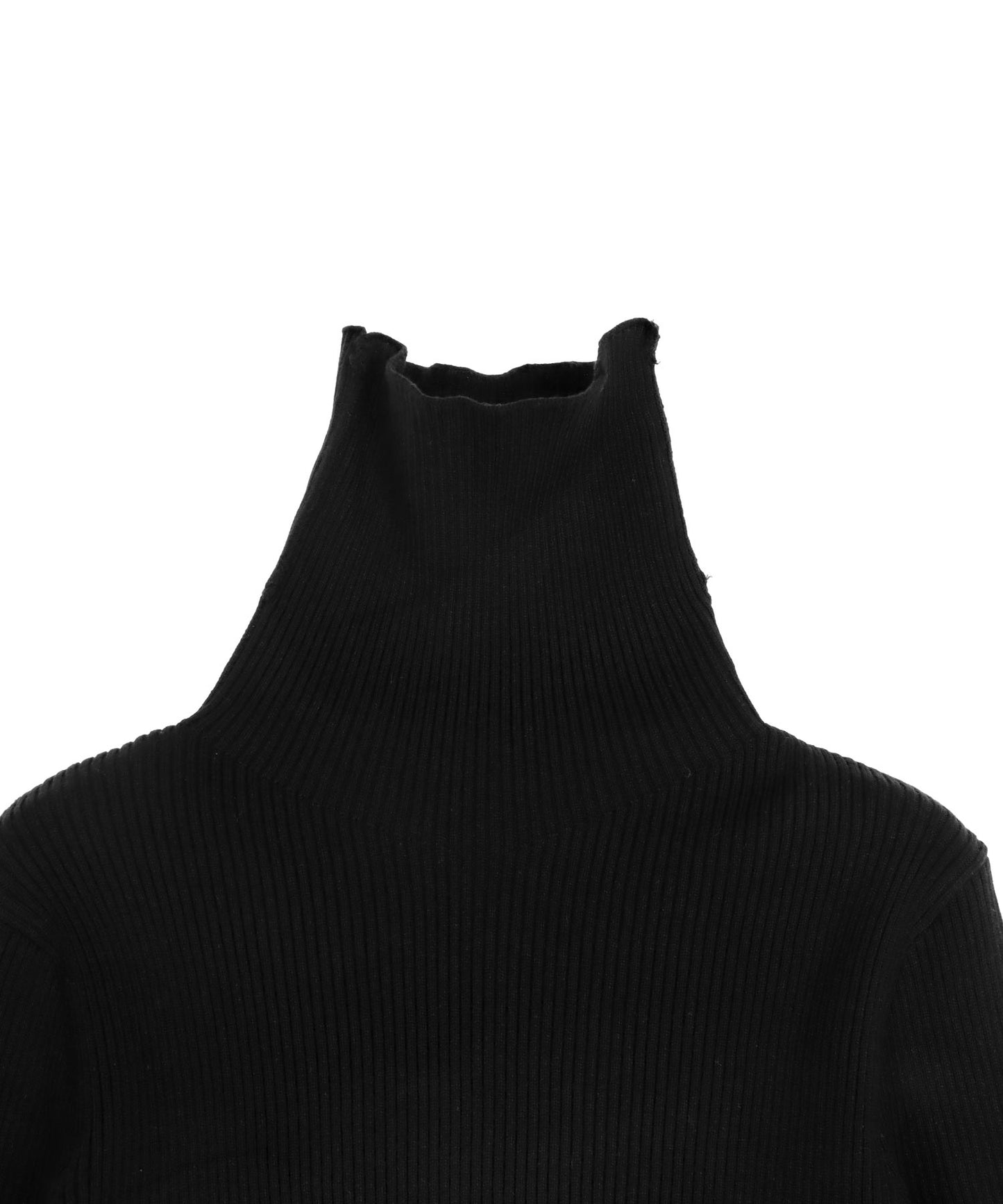 タトールネック リブ ニット トップス 153-5965