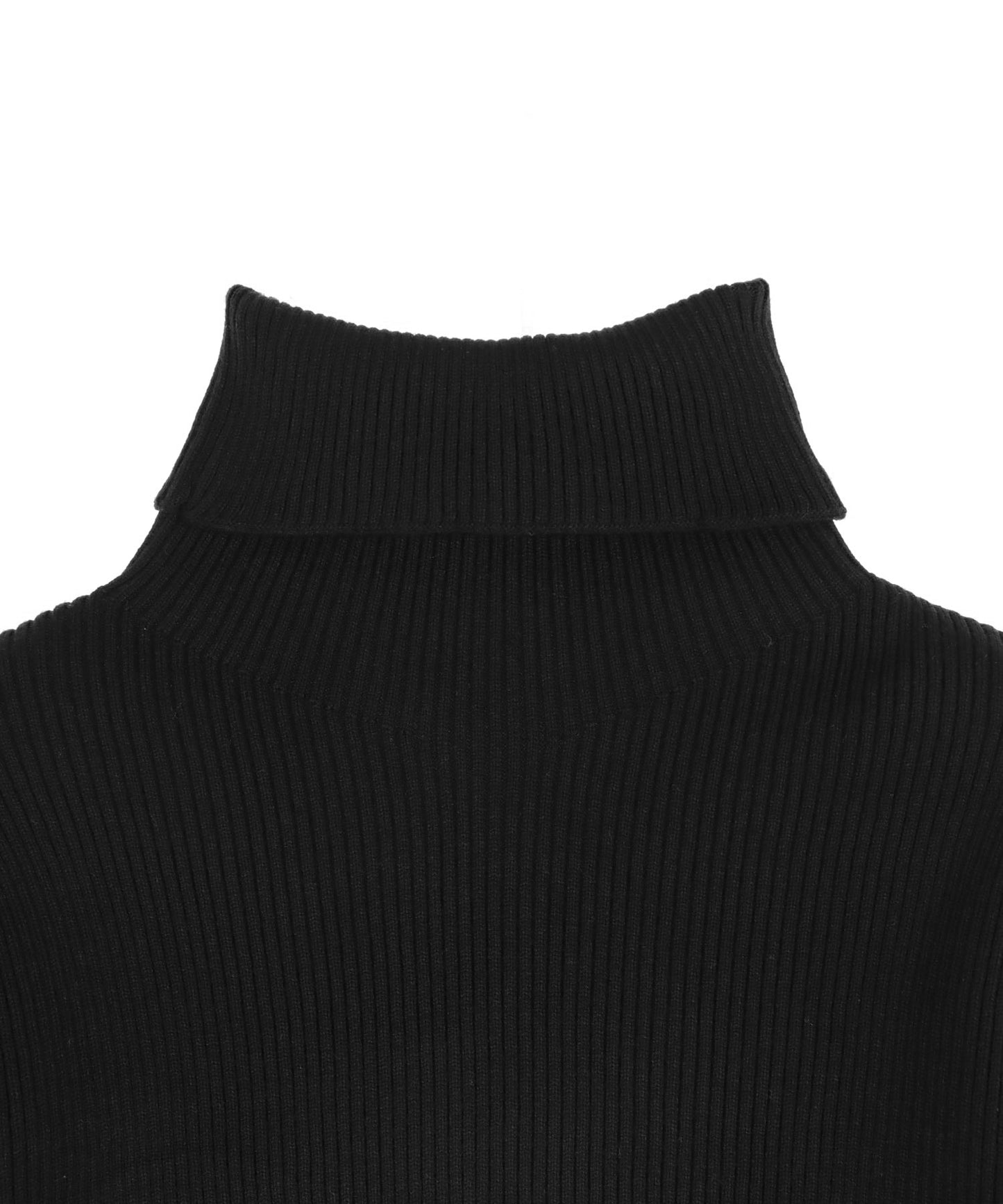 タトールネック リブ ニット トップス 153-5965