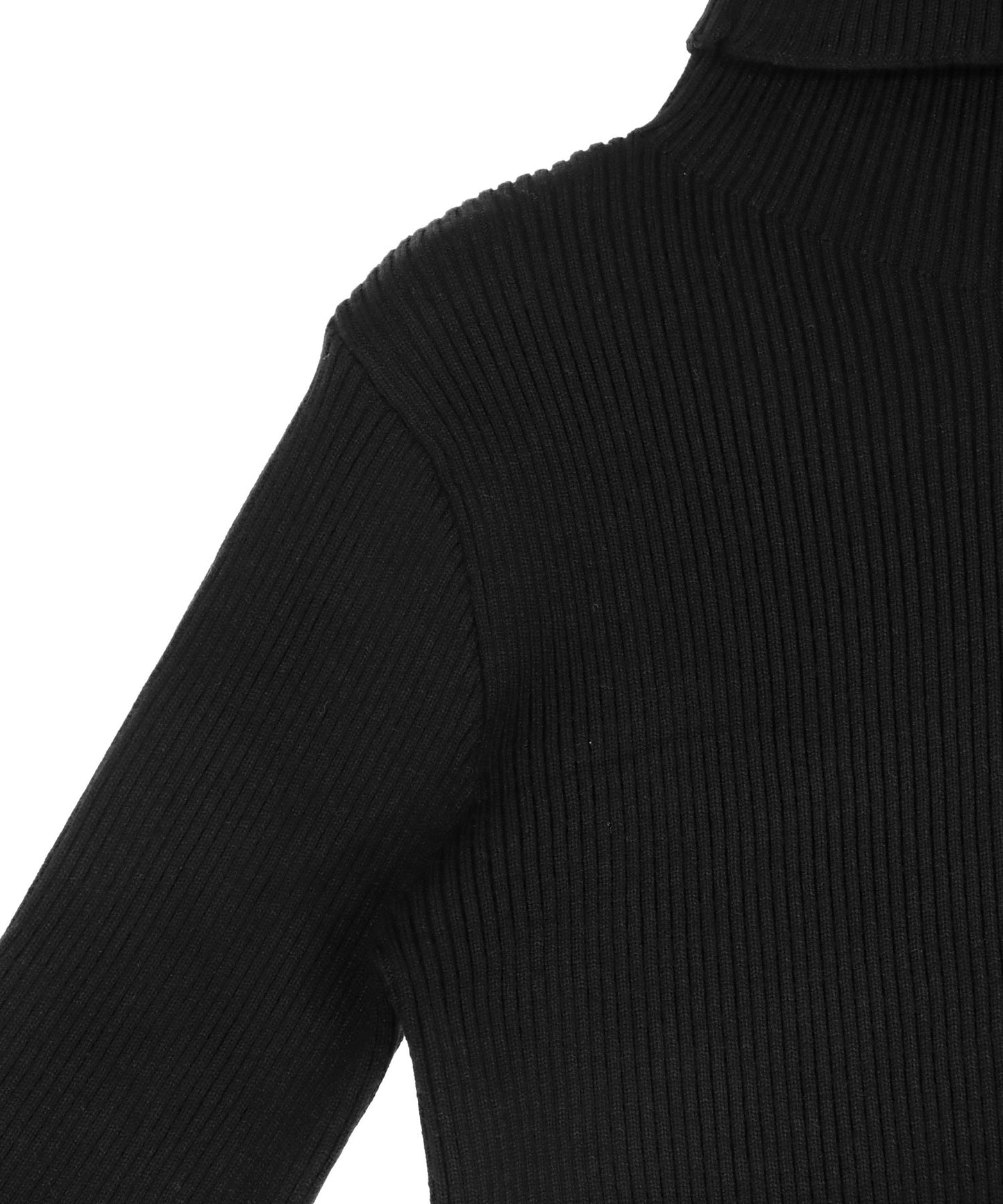 タトールネック リブ ニット トップス 153-5965