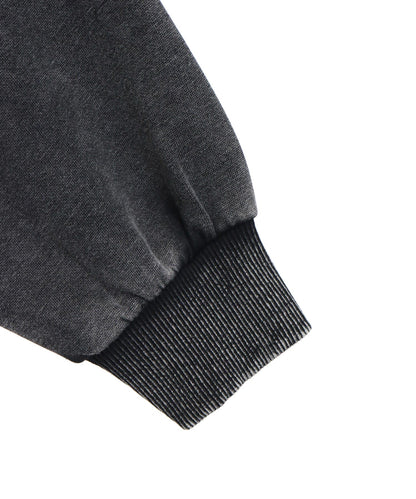 ウォッシュ加工 メタルプリント スウェット フーディー 153-5970