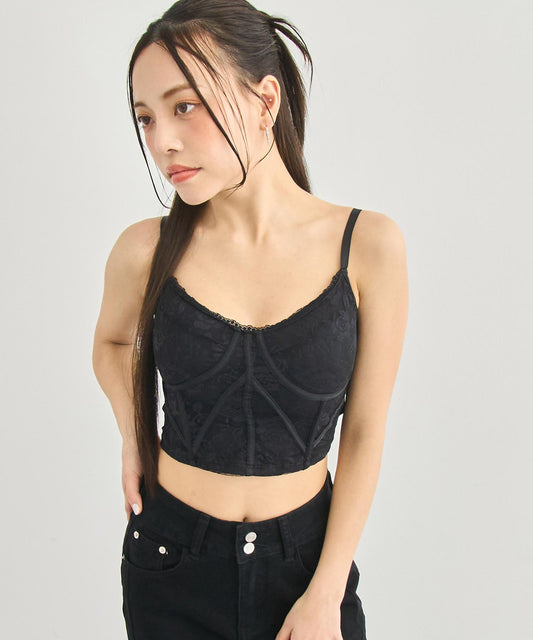 カップ付 コルセット キャミソール 153-6047