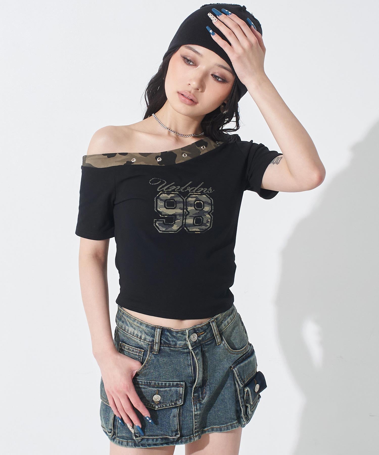 ナンバリング カモフラ Tシャツ トップス 153-6114 – ANAP オンライン