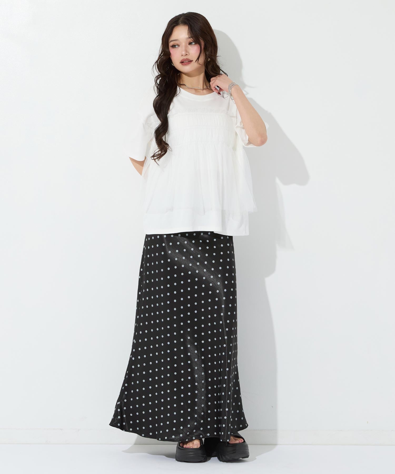 チュールドッキング Tシャツ 153-6132 – ANAP オンラインショップ