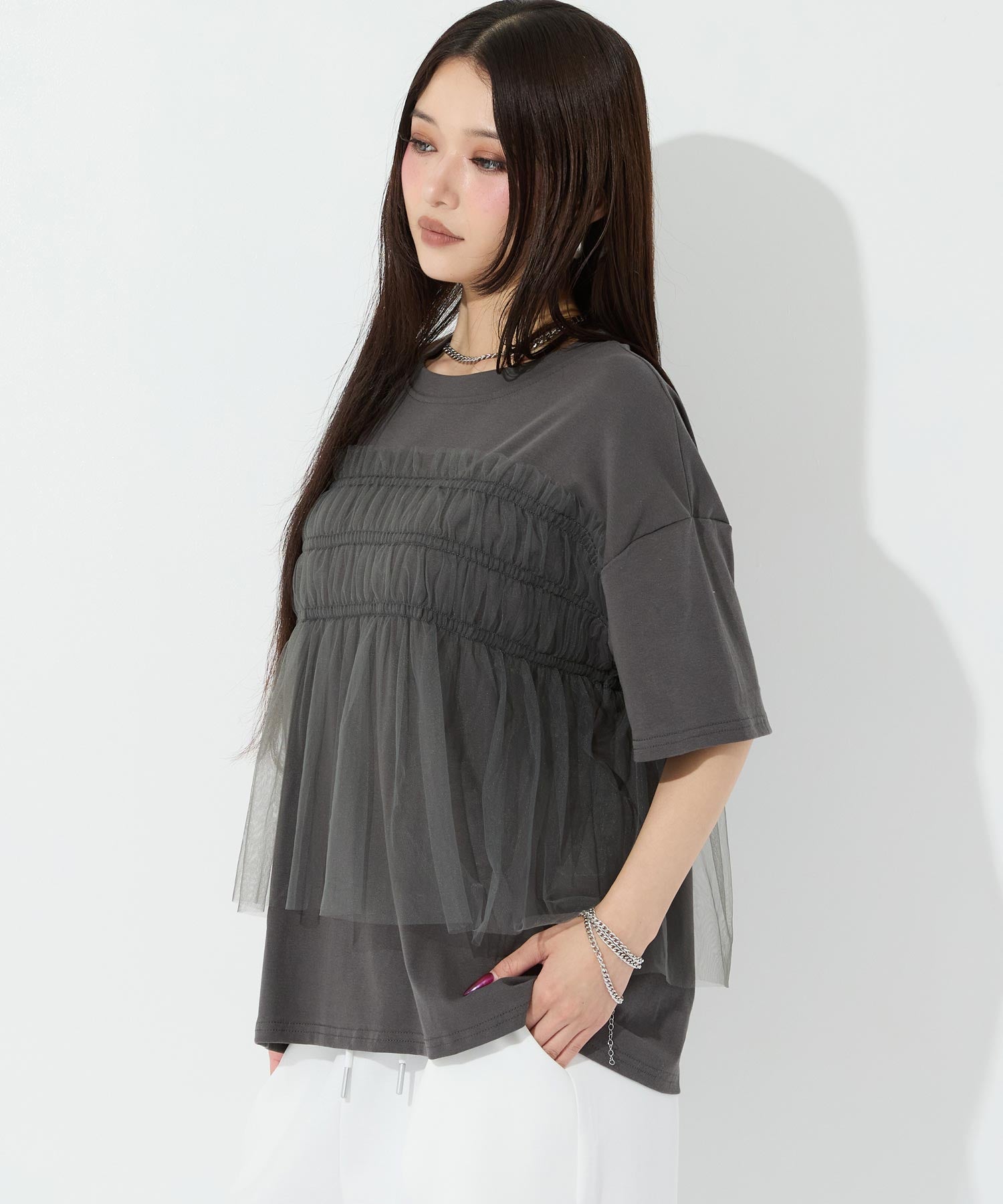 チュールドッキング Tシャツ 153-6132 – ANAP オンラインショップ