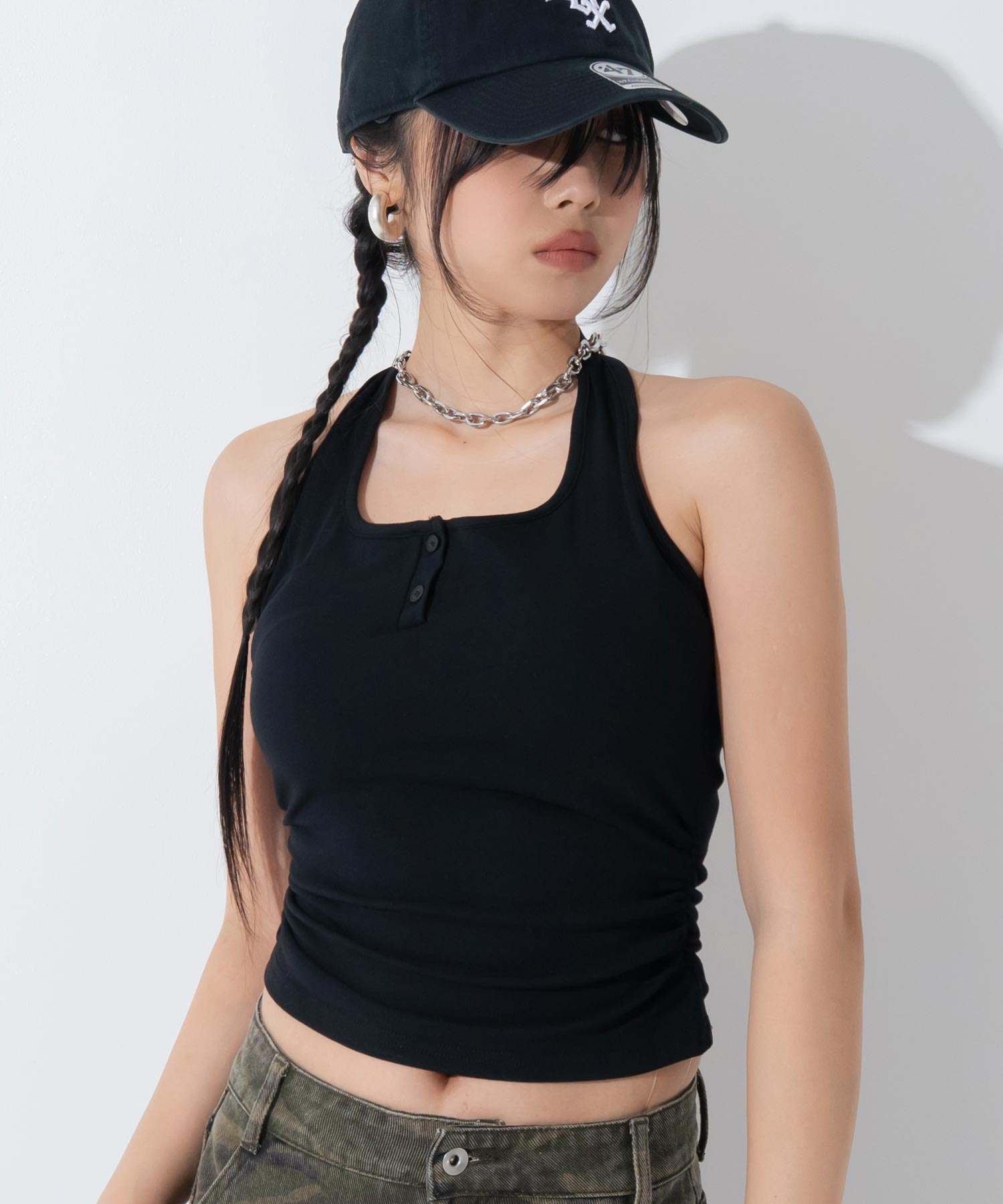 ホルターネック カップ付 タンクトップ 153-6134 – ANAP オンライン