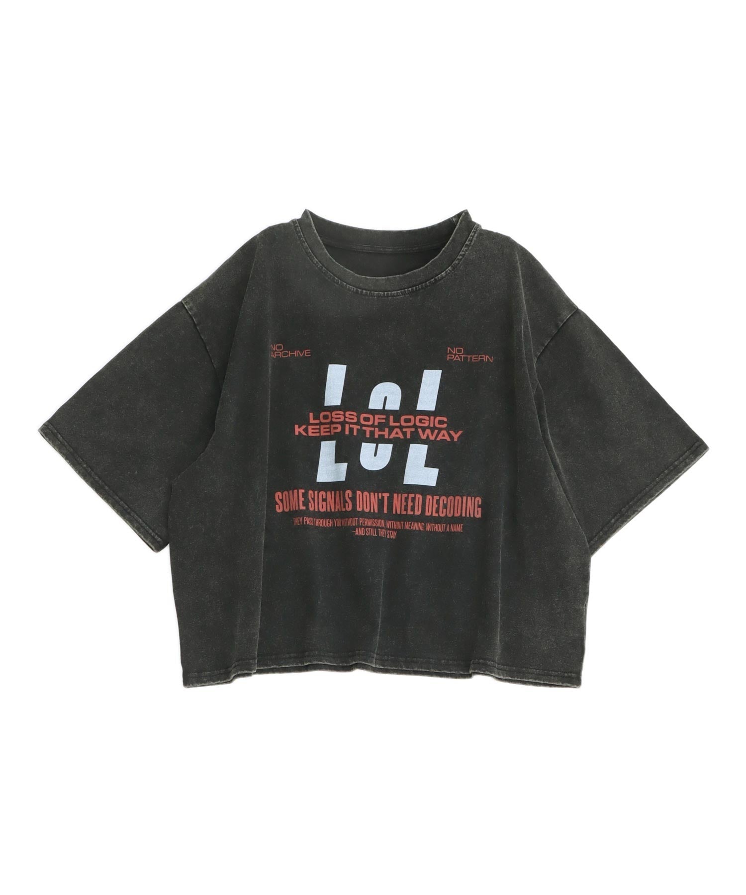 ウォッシュ加工 クロップド ビッグTシャツ 153-6150 – ANAP