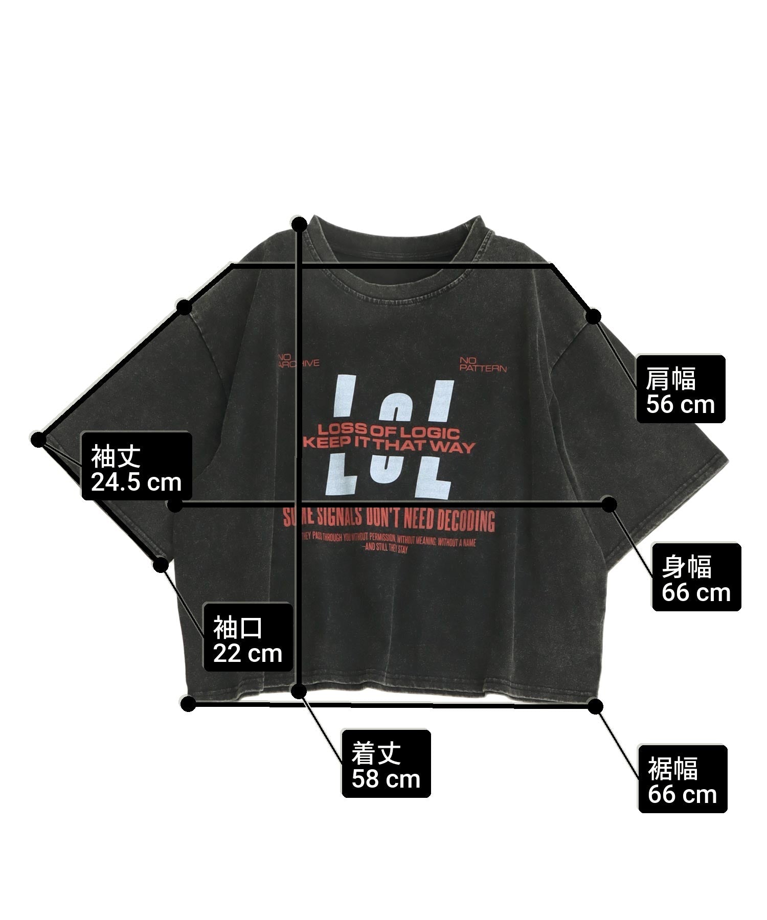 ウォッシュ加工 クロップド ビッグTシャツ 153-6150 – ANAP