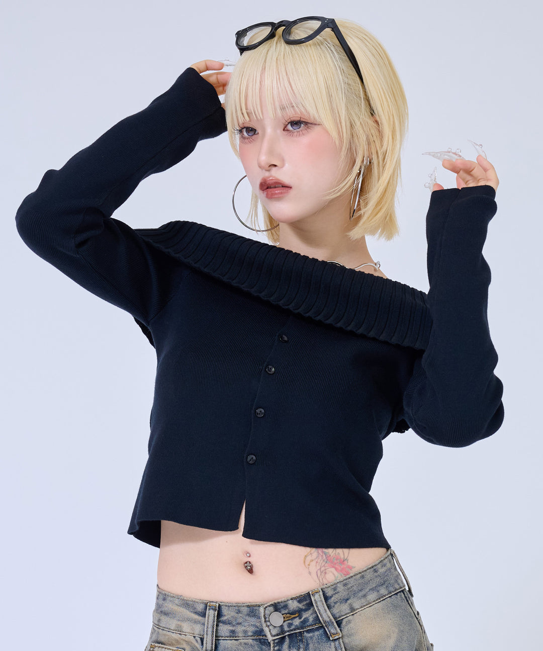 ブラック(身長：約158cm)
