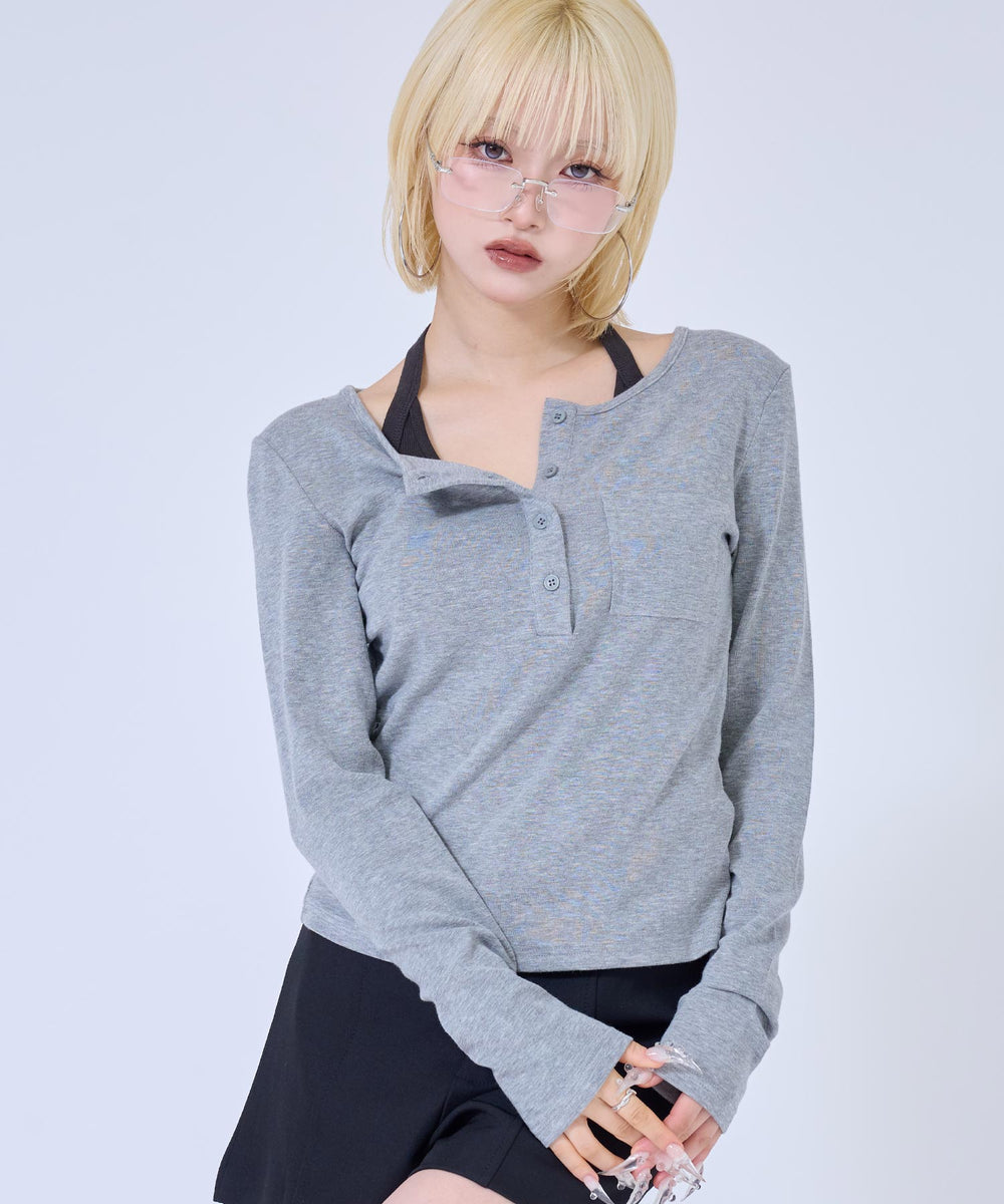 グレー(身長：約158cm)