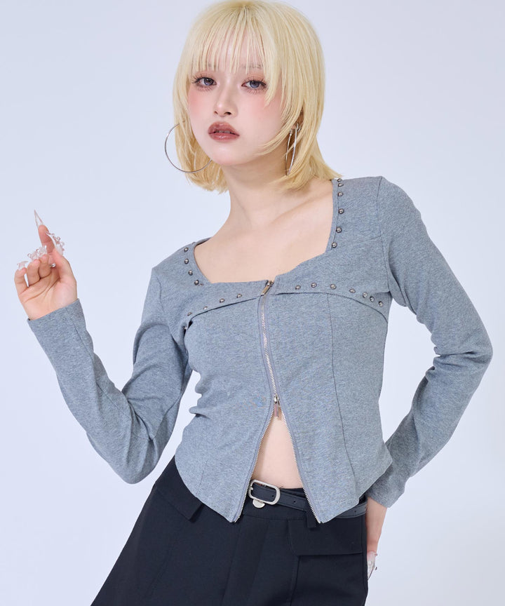 グレー(身長：約158cm)