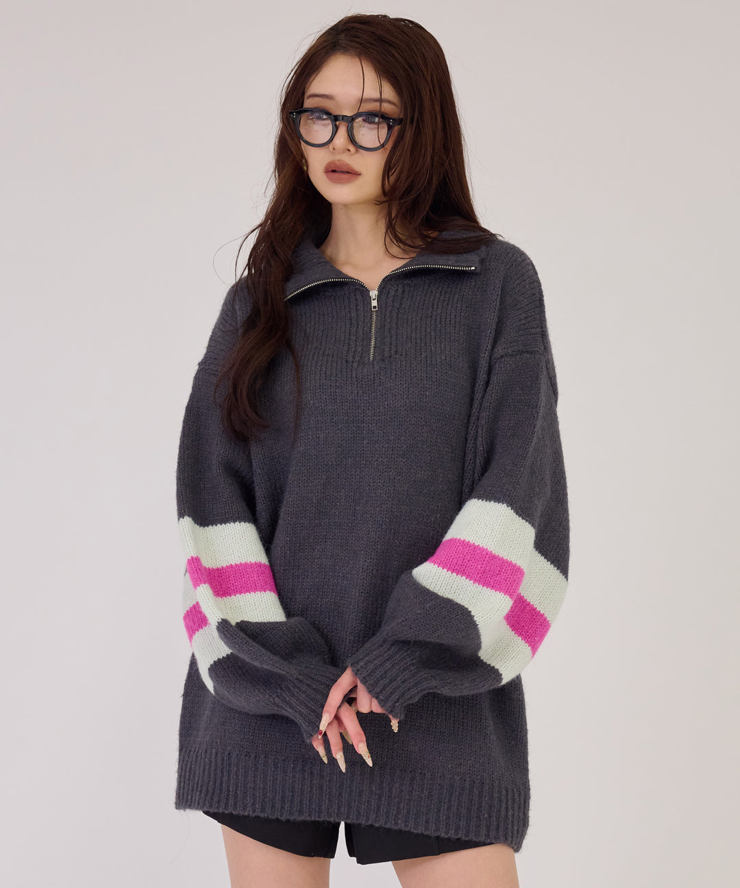 ダークグレー(身長：約163cm)