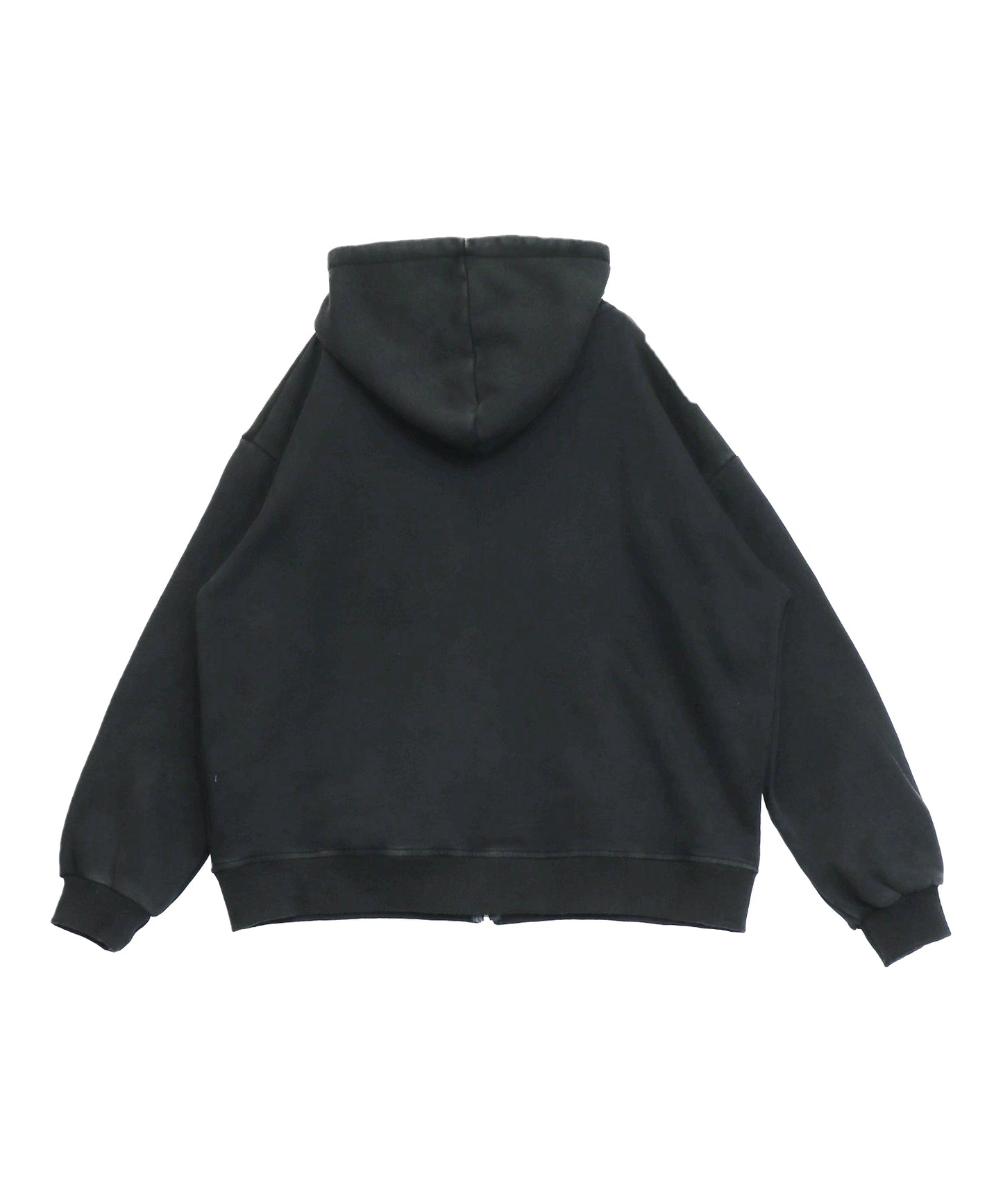 裏起毛 ウォシュ加工 オーバーサイズ ジップパーカー  154-5974