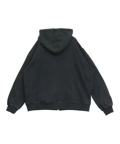 裏起毛 ウォシュ加工 オーバーサイズ ジップパーカー  154-5974