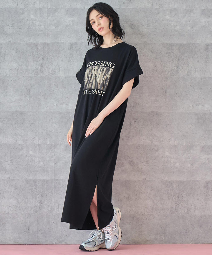 フォトプリント Tシャツ ワンピース 157-5801