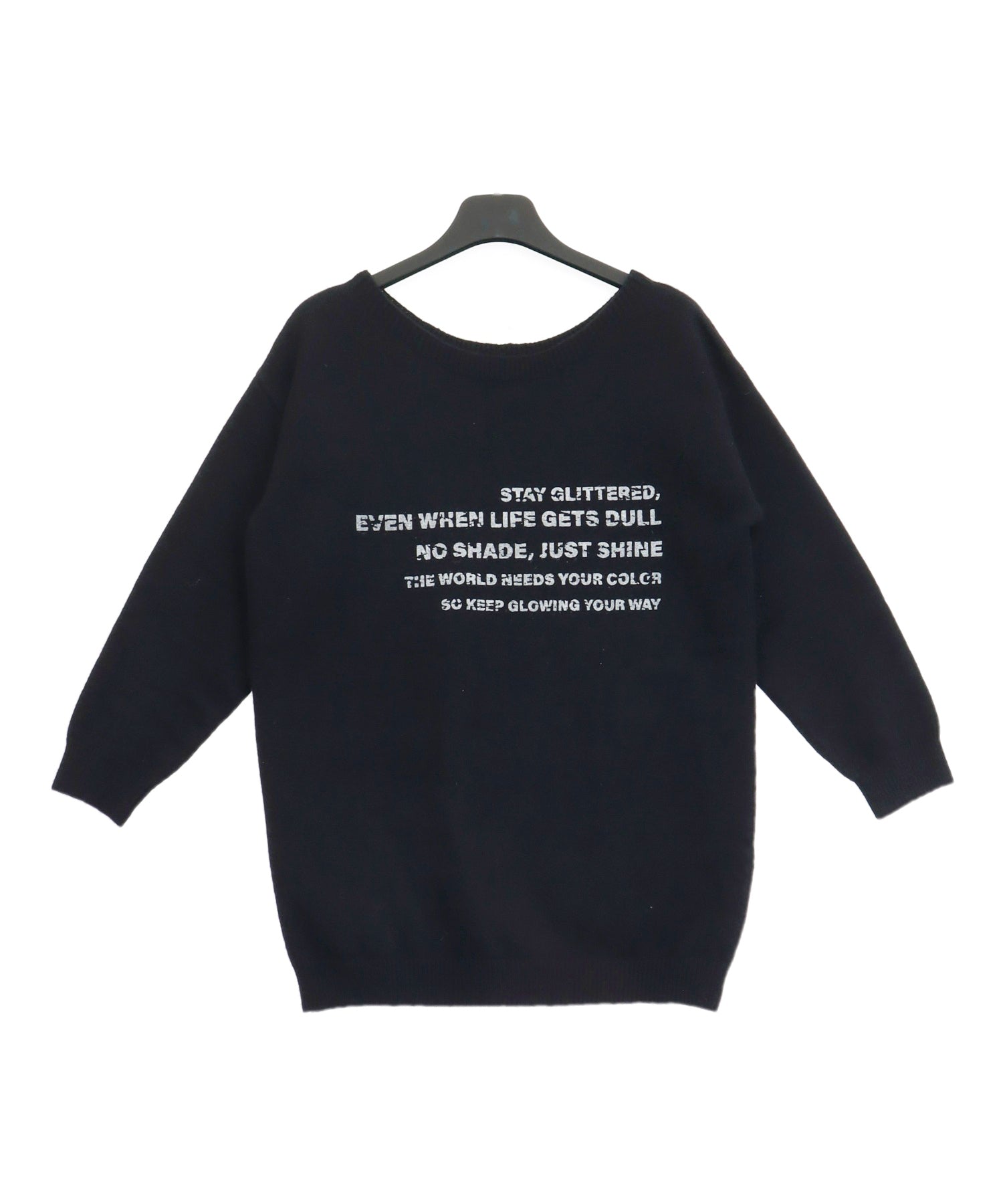 ロゴ プリント チュニック ニット ワンピース 157-5981 – ANAP