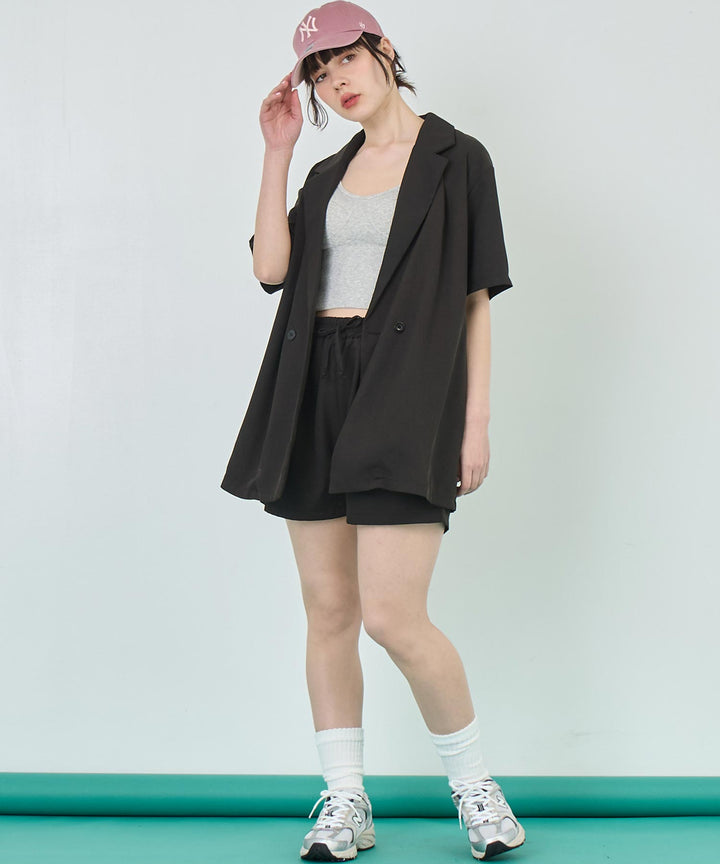 半袖 ジャケット &amp; ショートパンツ セットアップ 158-5774