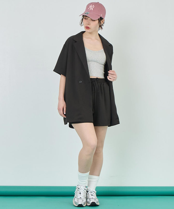半袖 ジャケット &amp; ショートパンツ セットアップ 158-5774
