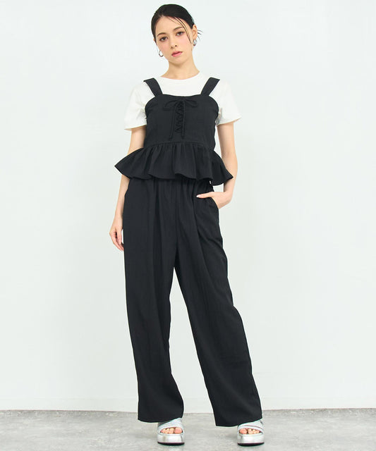 レース アップ キャミソール パンツ セット アップ 158-5922