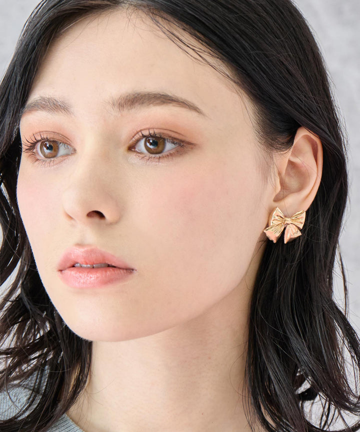リボン ピアス 159-5857