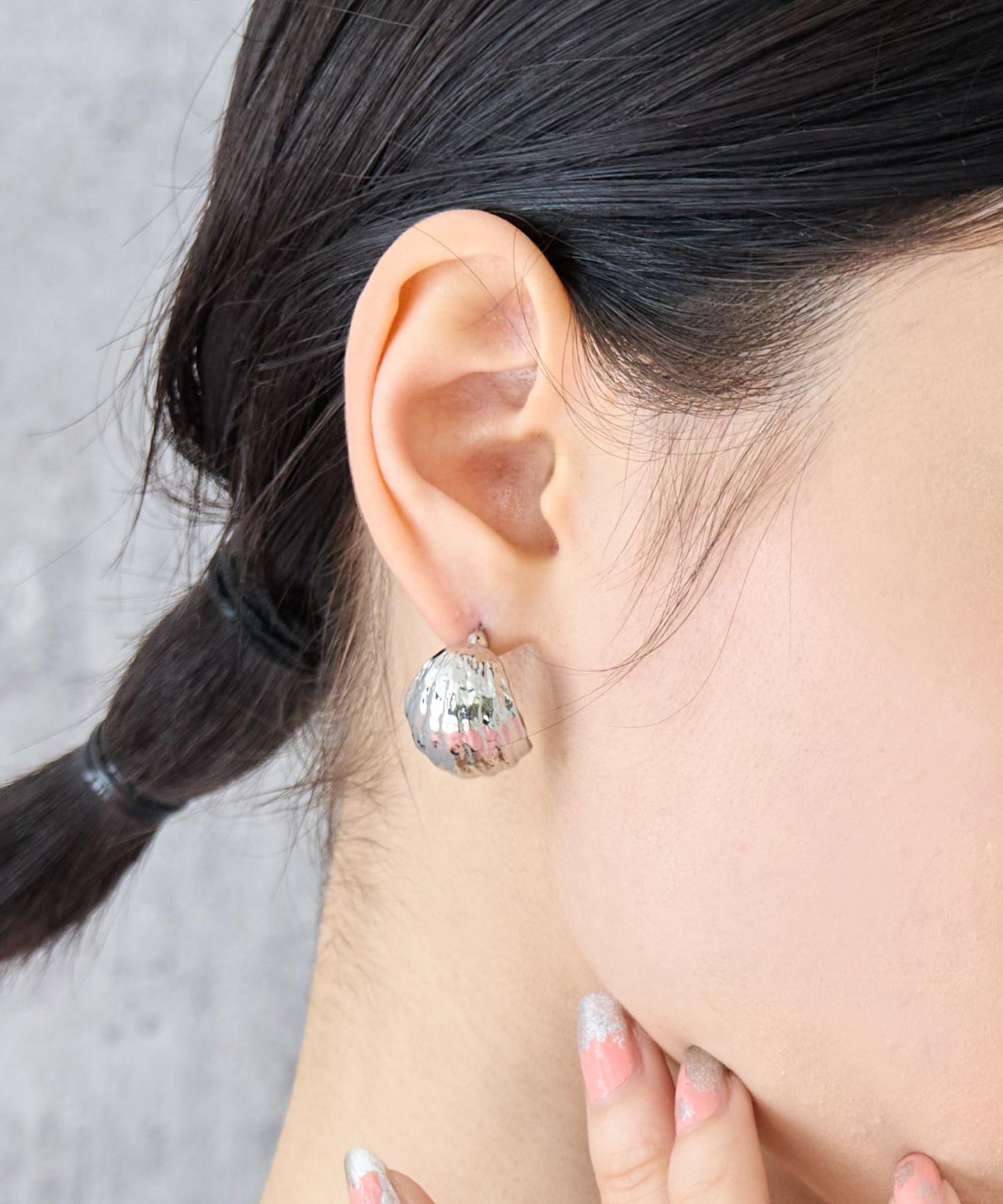 ボリューム フープ ピアス 159-5858