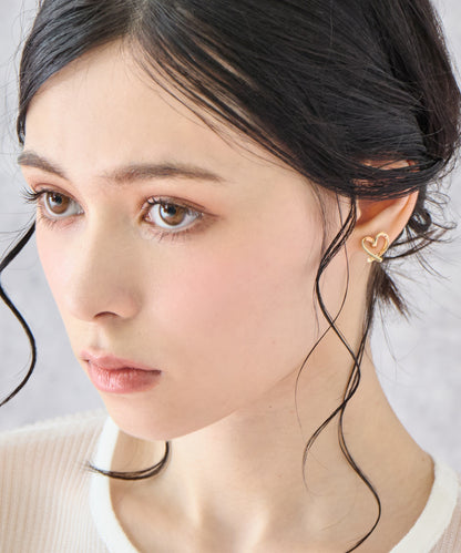 ライン ミニ ハート ピアス 159-5862