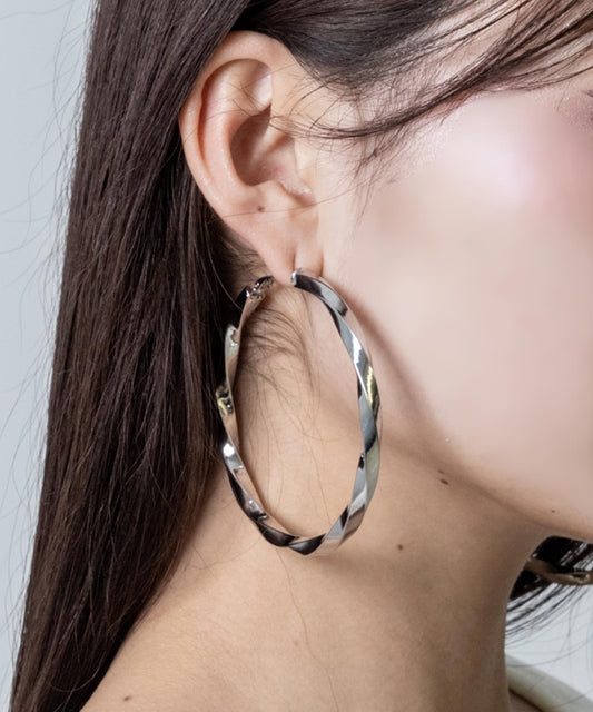 70mm ねじれフープピアス 159-6098