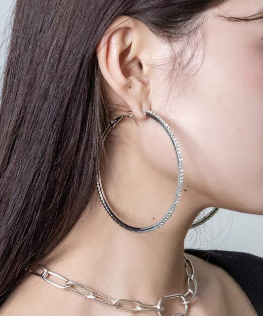 70mmストーン フープピアス 159-6101