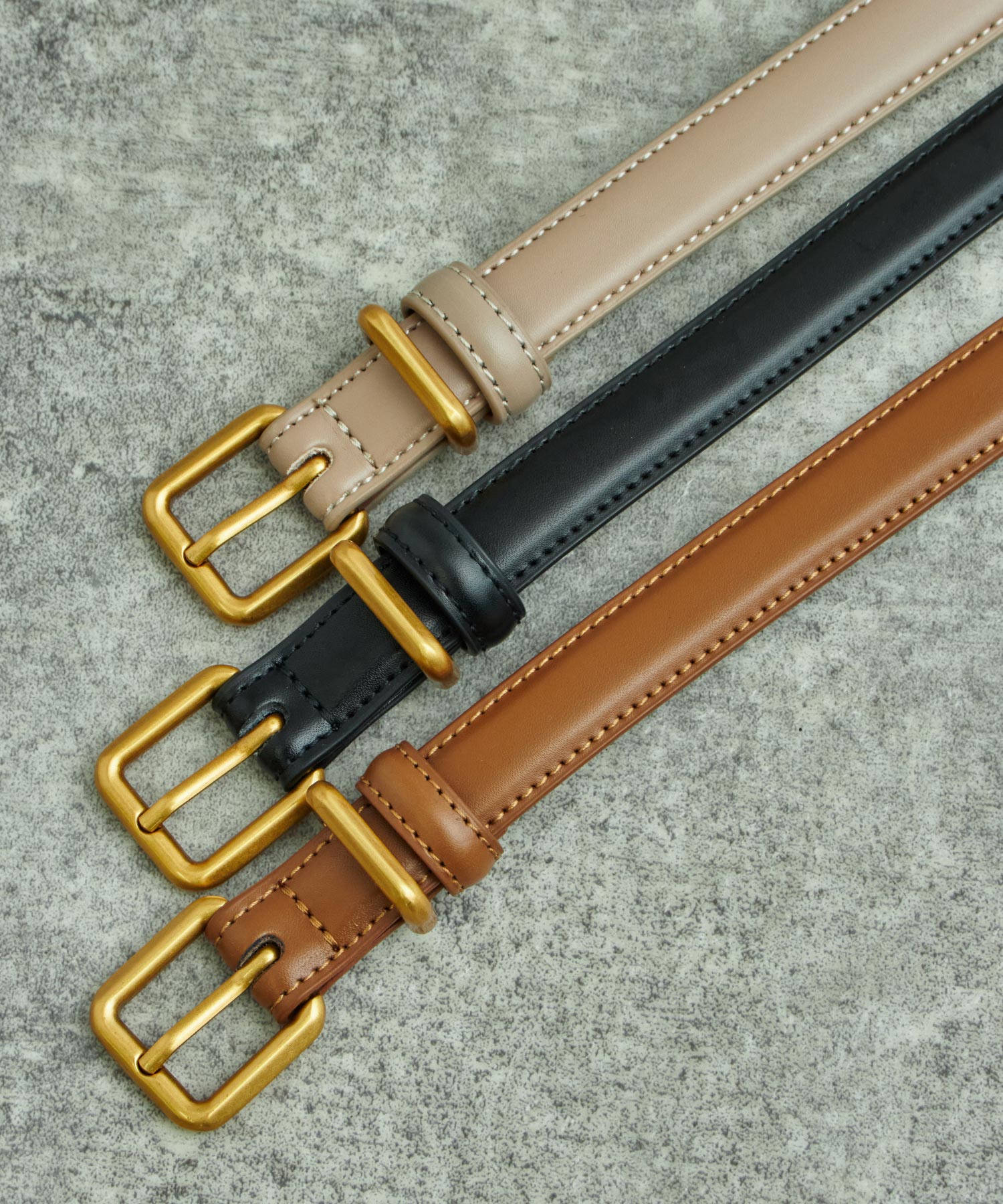 ベルト（ゴールド） レザーデザイン 細ベルト 159-6107 – ANAP オンラインショップ
