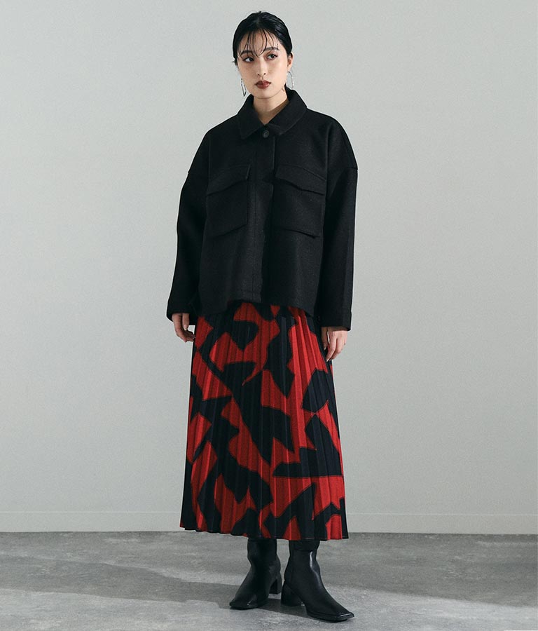 スクエアートゥ ロングブーツ 369-8485