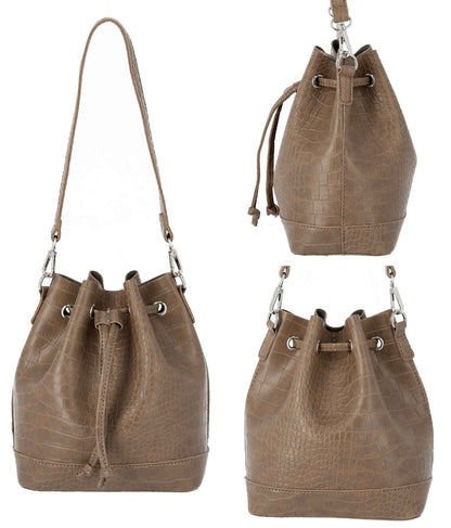 2WAY ショルダー クロコ調 バッグ 159-4703