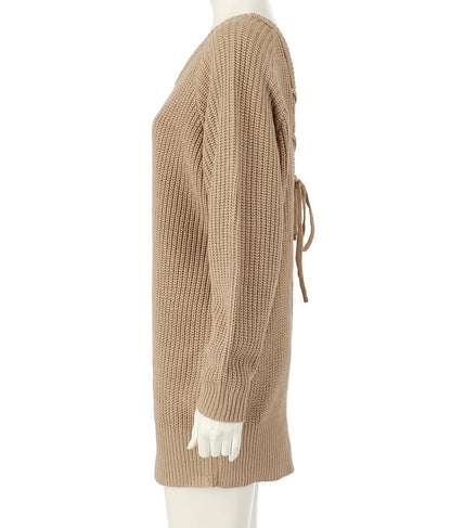 バックスピンドルニットチュニック 793-8580