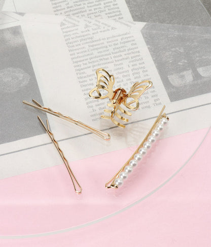 バタフライヘアピンセット