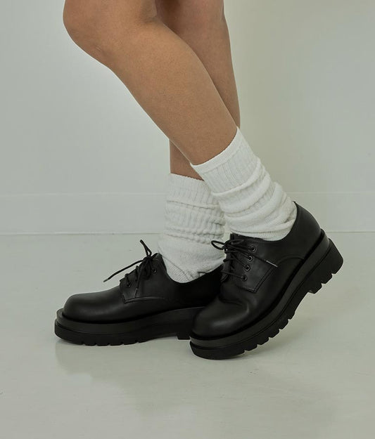 フェイクレザー レースアップ シューズ 799-8413