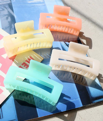 クリーミークリアスクエアビッグバンスクリップ 819-6519