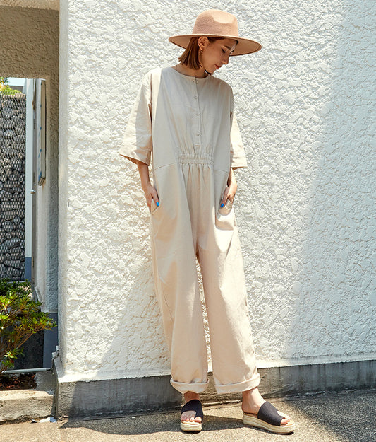 ノーカラー ジャンプスーツ 857-5226