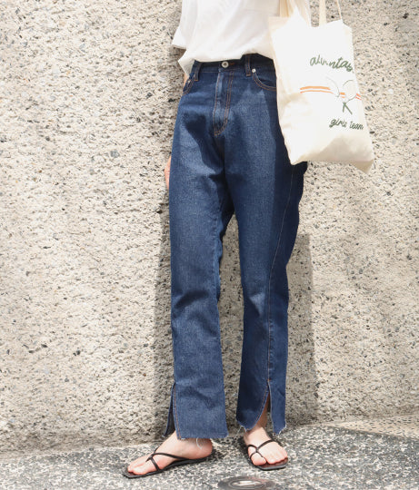 スリット デニムパンツ 22045