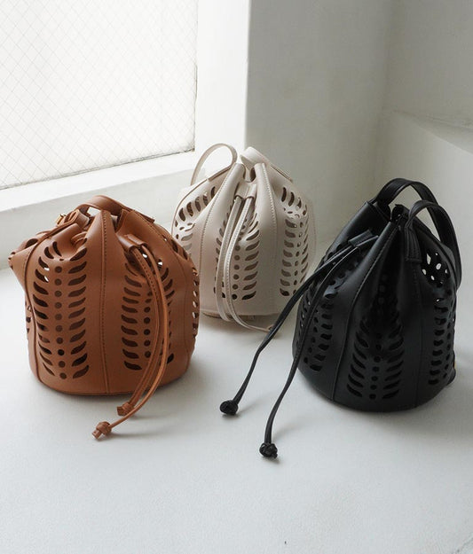 ポーチ付き カットワーク 巾着 バッグ 159-4921
