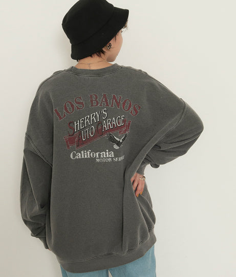 バック プリント スウェット 21997