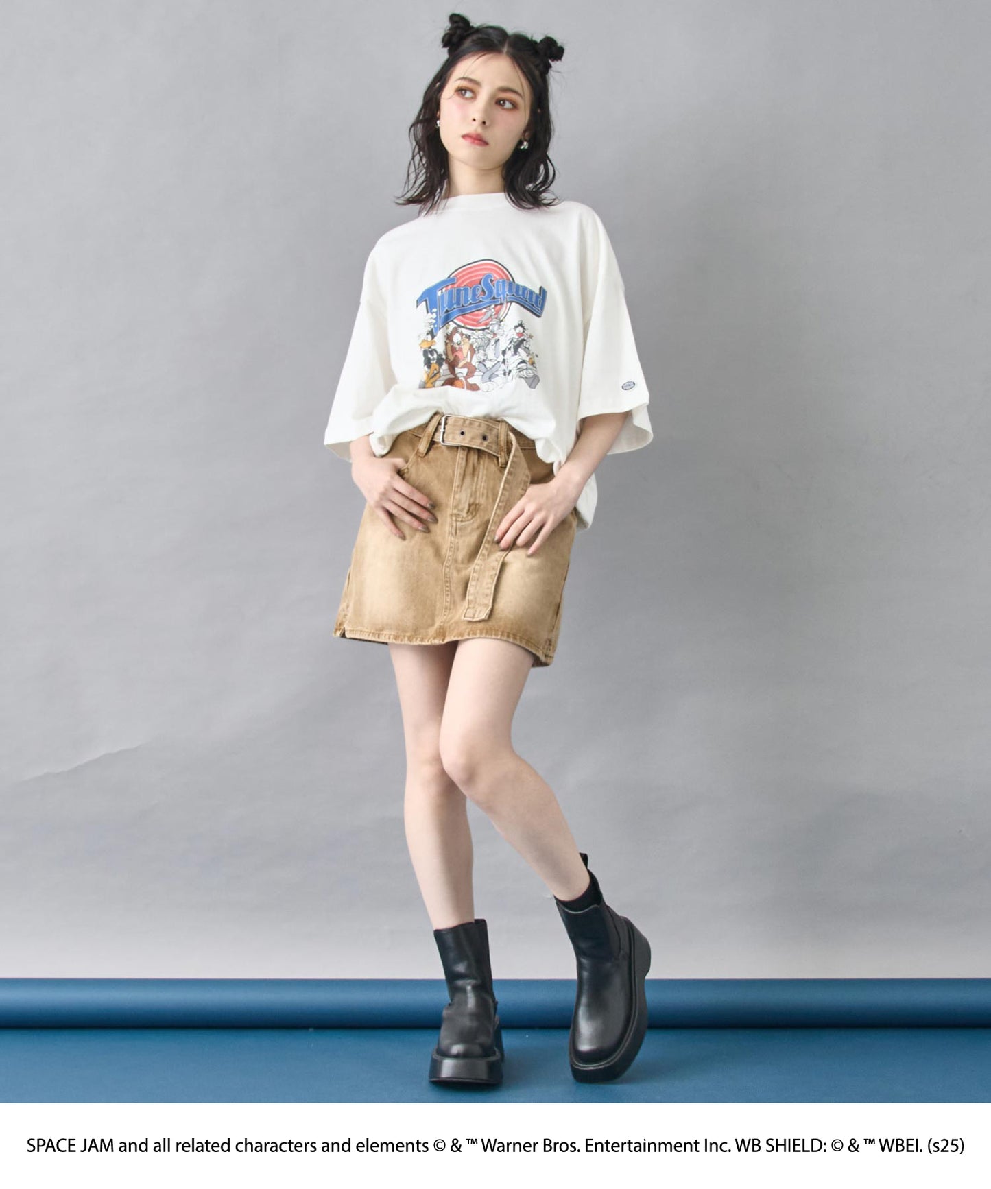 【DISCUS】「LOONEY TUNES／ルーニー・テューンズ」キャラクタープリントTシャツ 793-9303