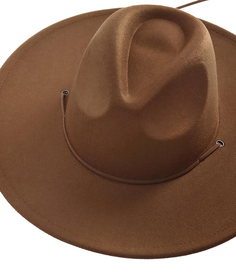 ツバ広 中折紐付 ハット 819-6554